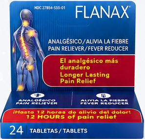 Flanax pain reliever and fever reducer
