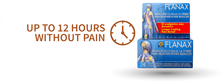 Package with text Until 12 hours without pain